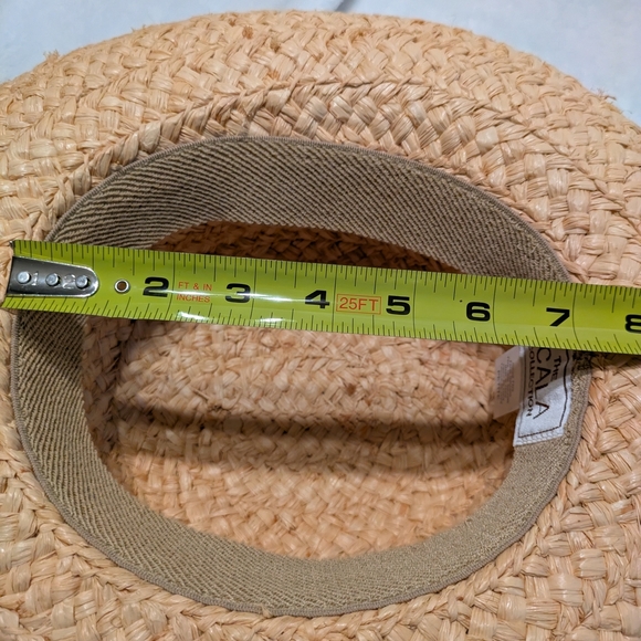 The Scala Collection Straw Hat with Black Ribbon Petite - Picture 5 of 7
